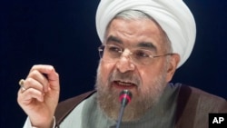 FILE - Iranian President Hassan Rouhani