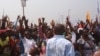 Les partisans du leader de l'opposition congolaise lors d'un rassemblement politique à Kinshasa, RDC, 31 juillet 2016.