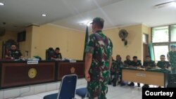 Mayor (Inf) Helmanto Fransiskus Dakhi adalah perwira menengah dalam kasus pembunuhan dan mutilasi empat warga Nduga. (Foto: Gustaf Kawer)