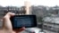 FILE - A ChatGPT prompt is shown on a device in Brooklyn, N.Y., Jan. 5, 2023. The popular online chatbot powered by artificial intelligence is also proving to be adept at creating disinformation and propaganda.