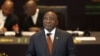 Le président Cyril Ramaphosa au parlement sud-africain.