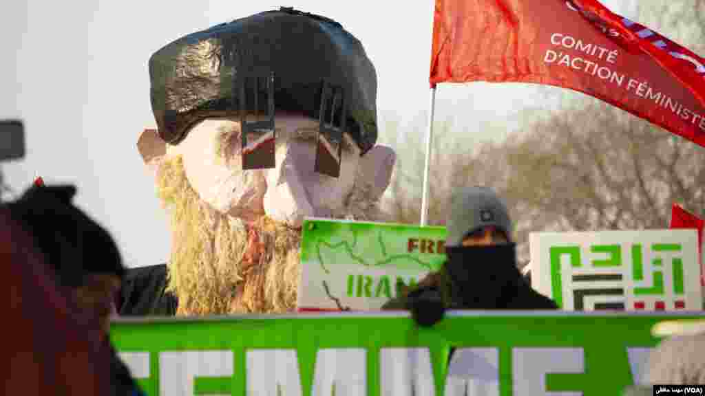 تجمع و تظاهرات اعتراضی ایرانیان در مونترال، کانادا - شنبه ۱۵ بهمن