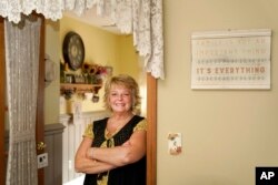 Indiana teacher Kay Orzechowicz (seen here on Sept. 2, 2020) says the COVID-19 pandemic pushed her to retire a few years earlier than she'd originally planned due to health and safety concerns.