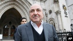 Oligark Rusia Boris Berezovsky yang mengasingkan diri ke London setelah memenangkan kasus fitnah terhadapnya di pengadilan Inggris. (Foto: Dok)