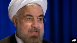 FILE - Iranian President Hassan Rouhani.