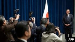 日本首相石破茂在东京举行记者会。(2024年12月24日)