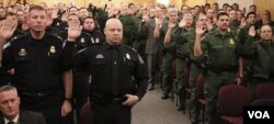 An official swearing in ceremony was held by the U.S. Capitol Police to swear in U.S. Customs and Border Protection officers and agents who assisted with security on Inauguration Day 2017. (Charles Csavossy/CBP)