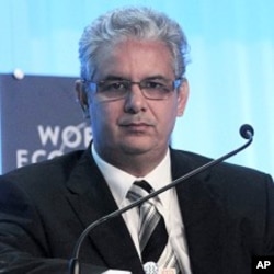 Morocco's Minister of Economic and General Affairs Nizar Baraka attends a session of the World Economic Forum on the Middle East and North Africa (MENA) in Marrakesh (File Photo)