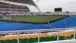 Vista interior do Estádio da Amizade em Libreville, onde se realiza o CAN 2017