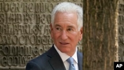 FILE - Charles Kushner arrives for the funeral of Ivana Trump, July 20, 2022, in New York.