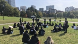 Protesters gathered at Boston Common