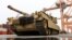 FILE - A U.S. M1A2 Abrams battle tank is unloaded at the Baltic Container Terminal in Gdynia, Poland, Dec. 3, 2022. Taiwan has received a customized version of the tank for its military known as the M1A2T