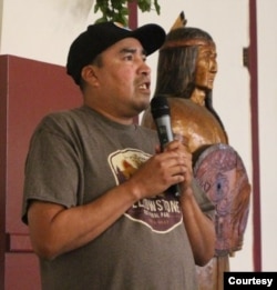 Chief Chris Skead of the Wauzhushk Onigum near Kenora, Ontario.