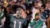 Los espectadores reaccionan después del partido de fútbol americano de la NFL por el Campeonato de la NFC entre los Philadelphia Eagles y los San Francisco 49ers el 29 de enero de 2023.