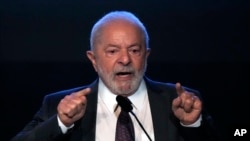 FILE - Brazil's President Luiz Inacio Lula da Silva speaks in Brasilia, Brazil, Jan. 16, 2023. On Friday, he officially recognized six Indigenous reservations, reversing the policies of his predecessor, Jair Bolsonaro, who opened the land to farming and other industries.