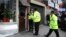 Police outside a property in Birmingham, England, March 23, 2017, following an attack on Wednesday in London.