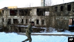 بقایای یک رستوران که در خلال جنگ بوسنی تخریب شده‌است - ۳ مارس ۲۰۲۲
