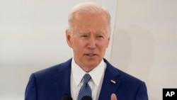 Foto Achiv: Prezidan Joe Biden pran la pawol Lendi 21 Mas nan Washington. 