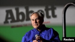 美国德州州长阿博特（Greg Abbott）2022年初竞选连任，并成功当选。（路透社）
