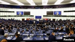 资料照：位于法国斯特拉斯堡的欧洲议会大厅