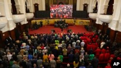 A special sitting of parliament gets underway in Cape Town, South Africa, Dec. 13, 2022.