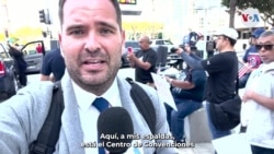 Salvadoreños protestan en la Cumbre de las Américas