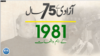 پاکستان: سال بہ سال | 1981

