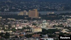 FILE - A general view of the city of Bamako pictured from the point G in Bamako, Mali, Aug. 9, 2018. 