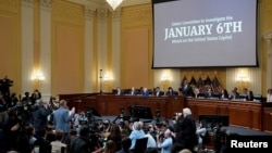 FILE - Stephen Ayres and and Jason Van Tatenhove are sworn in during a public hearing of the U.S. House Select Committee to investigate the January 6 attack on the U.S. Capitol, on Capitol Hill in Washington, July 12, 2022.