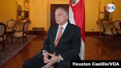 ARCHIVO - El Ministro de Relaciones Exteriores de Costa Rica, Arnoldo André Tinoco. Foto Houston Castillo, VOA