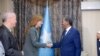 Hassan Sheikh and Samantha Power