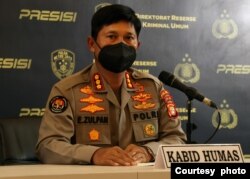 Kabid Humas Polda Metro Jaya, E. Zulpan. (Foto: VOA/Indra Yoga)