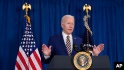 President Joe Biden speaks about the May jobs report, June 3, 2022, in Rehoboth Beach, Del. 