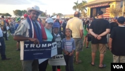 Trump supporters gather in Boca Raton, Florida, Sunday, March 13, 2016. (Photo by W. Gallo/VOA)