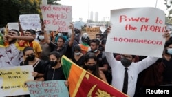 په سري لانکا کې له څو ورځو راهېسې مظاهرې روانې دي