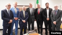 دیدار شاهزاده رضا پهلوی با هیئتی از پارلمان اروپا