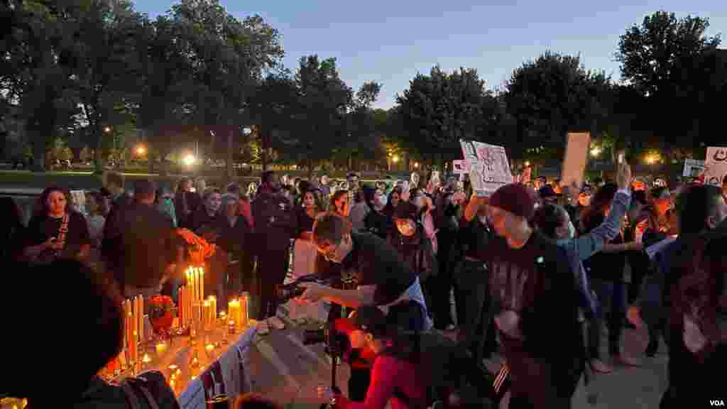 تجمع ایرانیان مقیم واشنگتن در حمایت از اعتراض‌های مردمی در ایران؛ جمعه ۲۳ سپتامبر