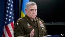 Joint Chiefs Chairman Gen. Mark Milley speaks during a briefing at the Pentagon, near Washington, Nov. 16, 2022.