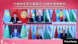 Markaziy Osiyoning besh davlati va Xitoy rahbarlari onlayn muloqotda, 25-yanvar, 2022