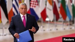 У Будапешті висловлюють невдоволення українським законом про меншини, який, на думку угорської влади, обмежує права етнічних угорців користуватися їхньою мовою. Фото: Reuters/Johanna Geron