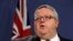FILE - Gerry Brownlee, then New Zealand's foreign minister, speaks during a press conference in Sydney, Australia, May 4, 2017. 