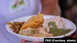 Mchanganyiko wa vyakula mbalimbali vya asili vilivyoandaliwa kwa ajili yakutoa mafunzo kwa wananchi juu ya kuandaa vyakula hivyo.