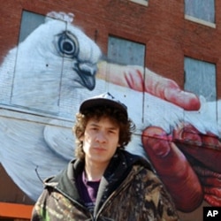 Baltimore street artist, Gaia, curated Open Walls in the city’s Station North Arts and Entertainment District. His mural was one of the first to be completed.