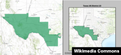 Map: The Texas 23rd congressional district.