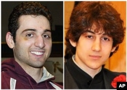 Brothers Tamerlan Tsarnaev, left, and Dzhokhar Tsarnaev are accused of carrying out the Boston Marathon bombing.