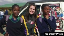 Fabienne Lanz also trains young drivers and visits schools to share her journey in motorsport. (Photo courtesy: fabienneracing.com)