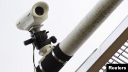 A closed circuit television camera (CCTV)