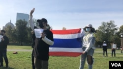 Protesters gathered at Boston Common. 