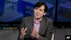 FILE - Former pharmaceutical CEO Martin Shkreli speaks during an interview in New York, Aug. 15, 2017. 
