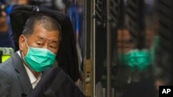 ဟောင်ကောင်က မီဒီယာ လုပ်ငန်းရှင်ကြီး ထင်ရှားတဲ့ ဒီမိုကရေစီရေး တက်ကြွလှုပ်ရှားသူ Jimmy Lai (ဖေဖေါ်ဝါရီလ ၁၊ ၂၀၂၁)
